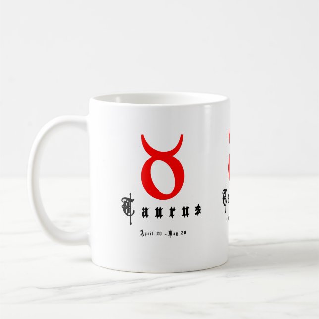 TAURUS 20 april-20 maj Kaffemugg (Vänster)