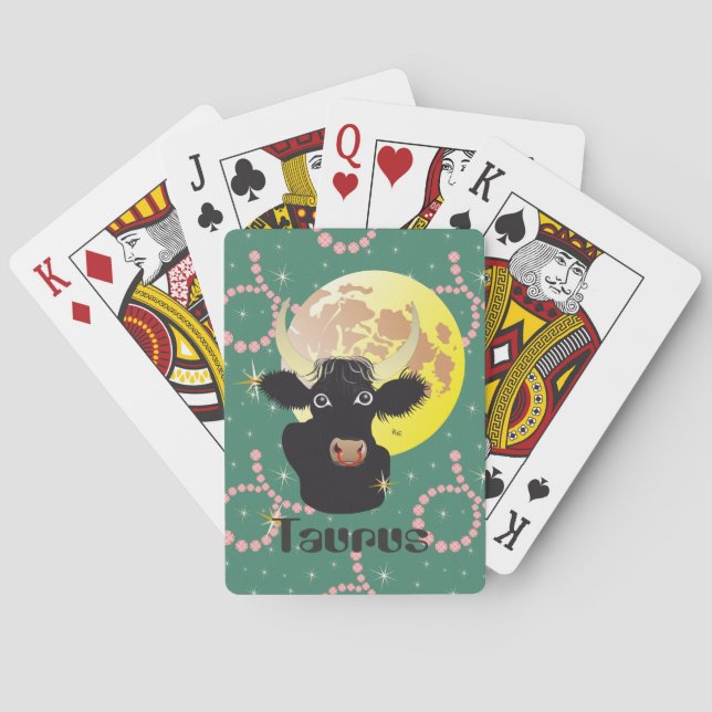 Taurus April 21 to May 20 playing cards Casinokort (Baksidan)