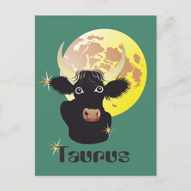 Taurus April 21 to May 20 Postcards Vykort (Framsida)