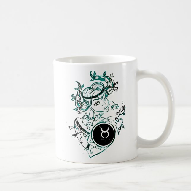 Taurus Art Deco Dam Kaffemugg (Höger)