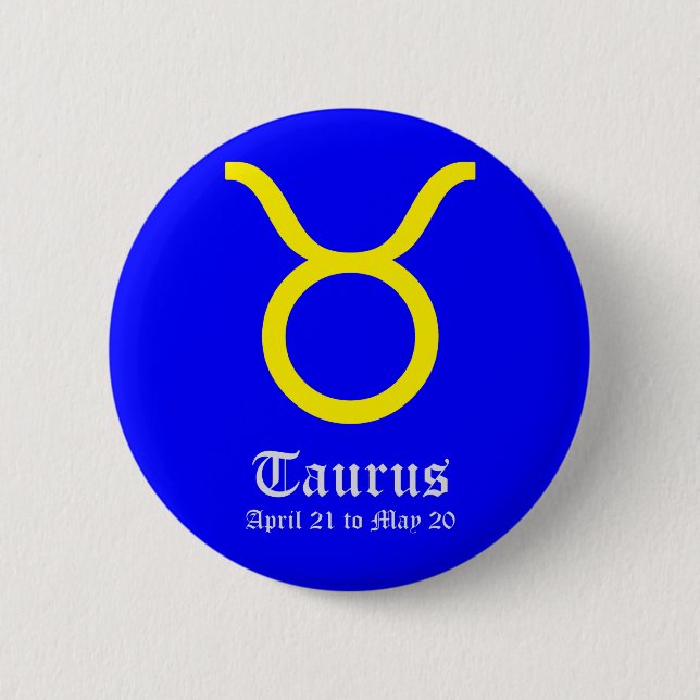 TAURUS ASTROLOGIC SIGN, SYMBOL ZODIAC KNAPP (Framsida)