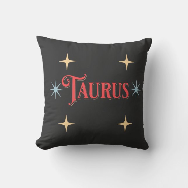 Taurus Astrological Sign  Kudde (Framsida)
