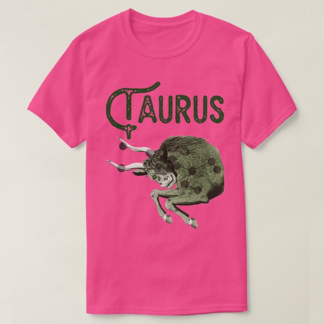 Taurus Astrological Sign Zodiac Constellation Desi T Shirt (Design framsida)