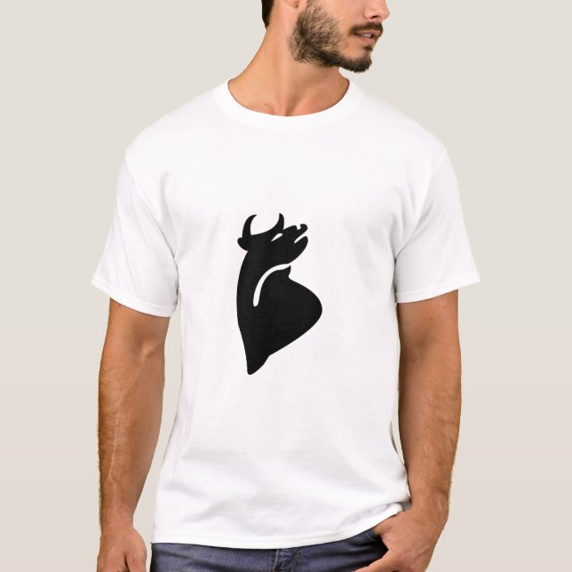 Taurus Astrological Symbol 1 T Shirt (Framsida)