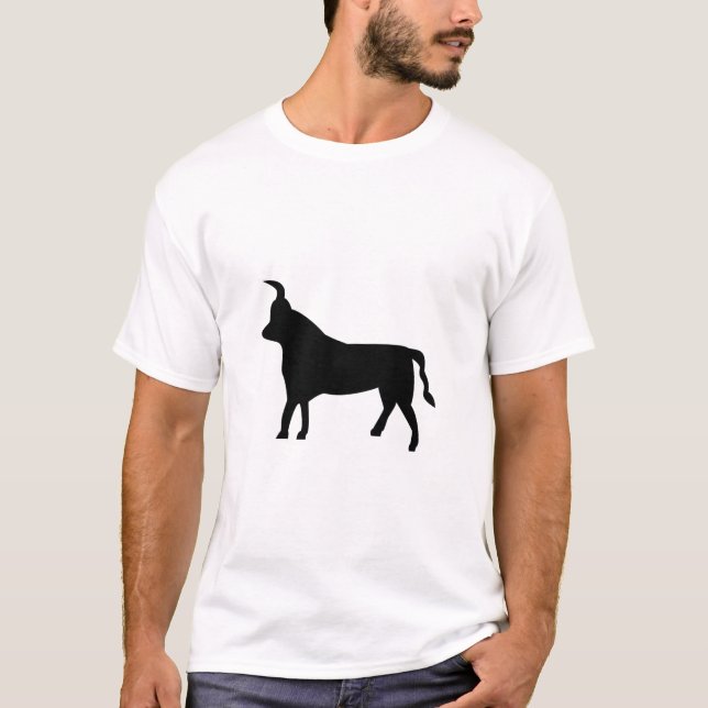 Taurus Astrological Symbol 4 T Shirt (Framsida)