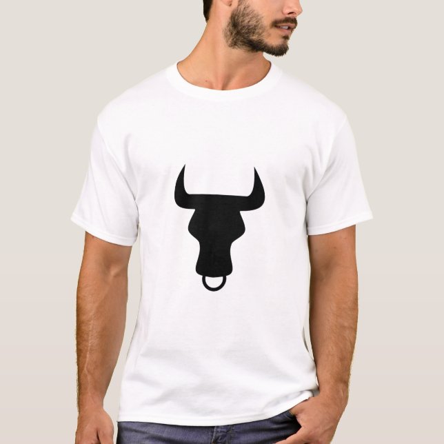 Taurus Astrological Symbol Sign 7 T Shirt (Framsida)