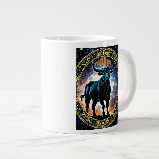 Taurus astrology-tecken jumbo mugg (Framsida höger)