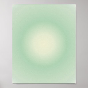 Taurus Aura Gradient Zodiac, Grönt Aura Gradient Poster