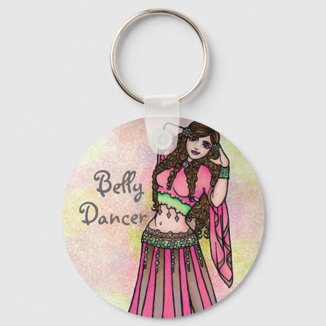 Taurus Belly Dancer Keychain Nyckelring (Framsida)