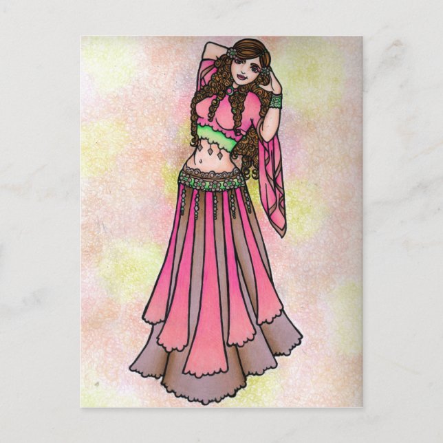 Taurus Belly Dancer Postcards Vykort (Framsida)