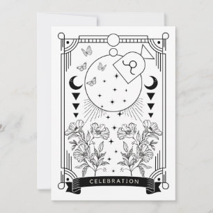 Taurus Birthday-firandeinbjudan Inbjudningar