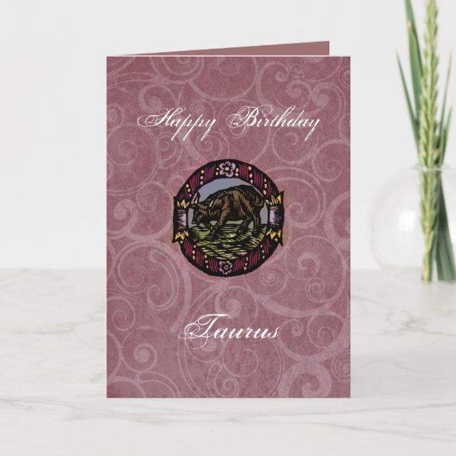 Taurus Birthday Kort (Framsida)