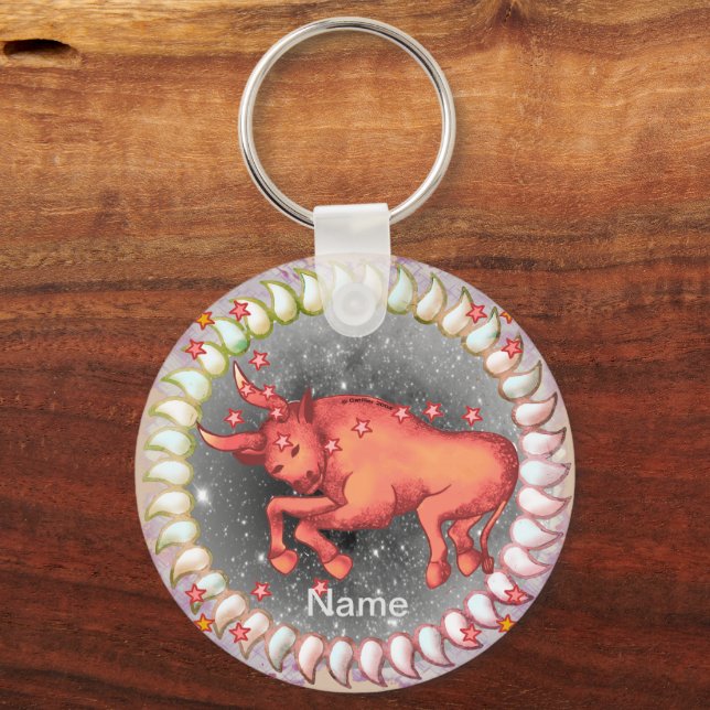 Taurus Birthday-nyckelkedjor Nyckelring (Framsida)