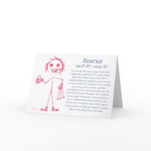 Taurus [ - BitchScope - ] födelsedagskort