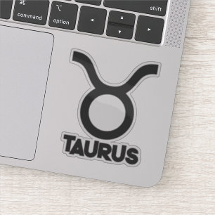 Taurus Bold Zodiac Stjärntecken Horoskop Anpassad  Klistermärken