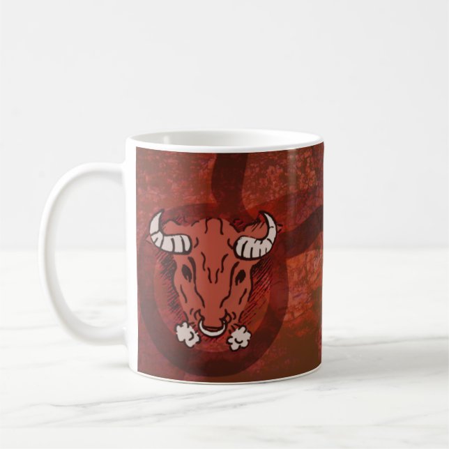Taurus Bull astrology mugg (Vänster)