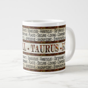 TAURUS - BULL - COFFEE/SOPPA/JUMBO MUGG - TEXT JUMBO MUGG