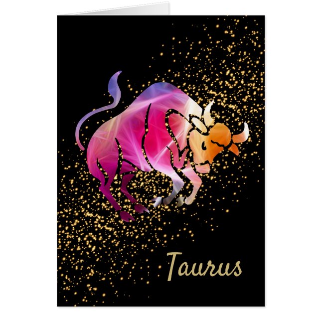 Taurus Bull Hälsningskort (Framsidan)