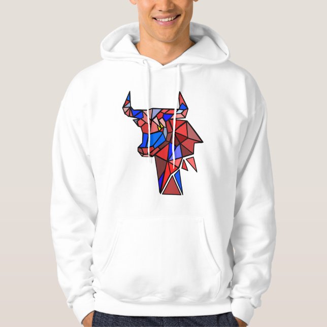 Taurus Bull Icon – Powerful Zodiac Identity Hoodie (Framsida)