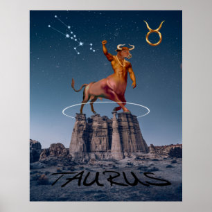 TAURUS BULL POSTER
