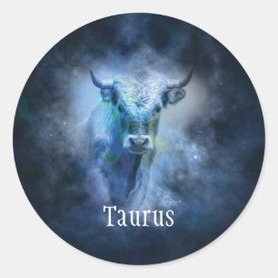 Taurus Bull Sticker Runt Klistermärke