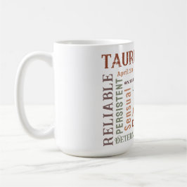 Taurus Bull Watercolor Zodiac Sign Traits Birthday Kaffemugg