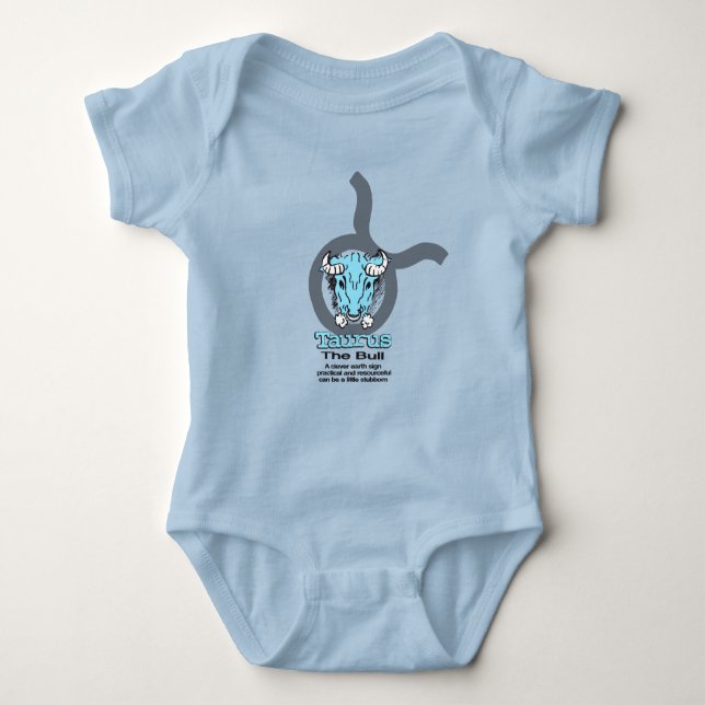 Taurus bull zodiac astrology pojke t shirt (Framsida)