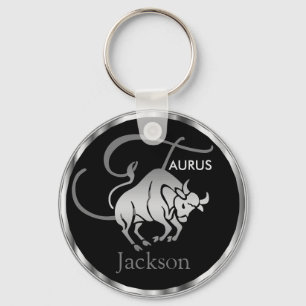 Taurus ♉ Bull - Zodiac-skylt Nyckelring