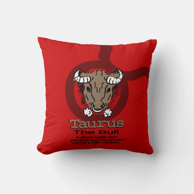 Taurus, Bulls rödkudde Kudde (Framsida)