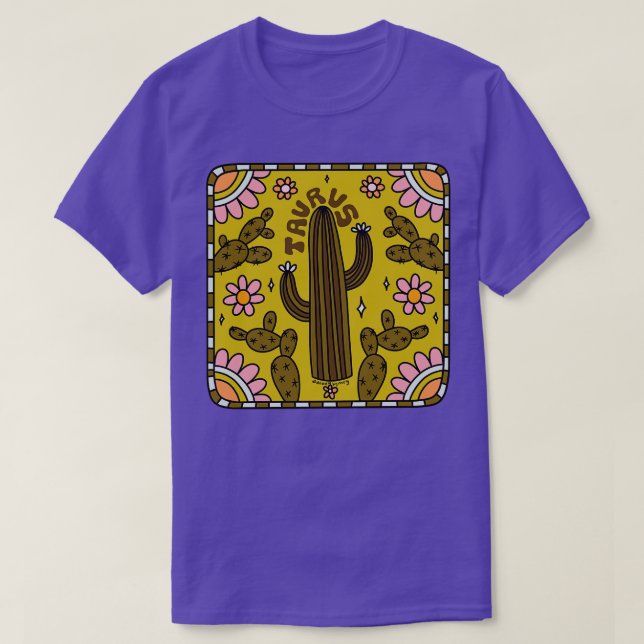 Taurus Cactus T Shirt (Design framsida)