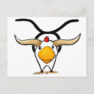 Taurus Chicken Vykort