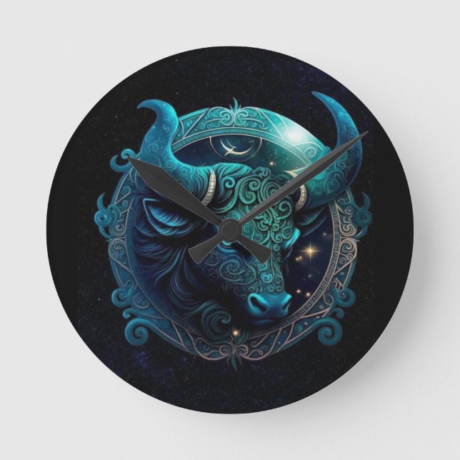Taurus Clock Rund Klocka (Framsida)