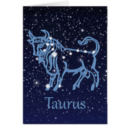 Taurus Constellation and Zodiac Sign med stjärnor OBS Kort