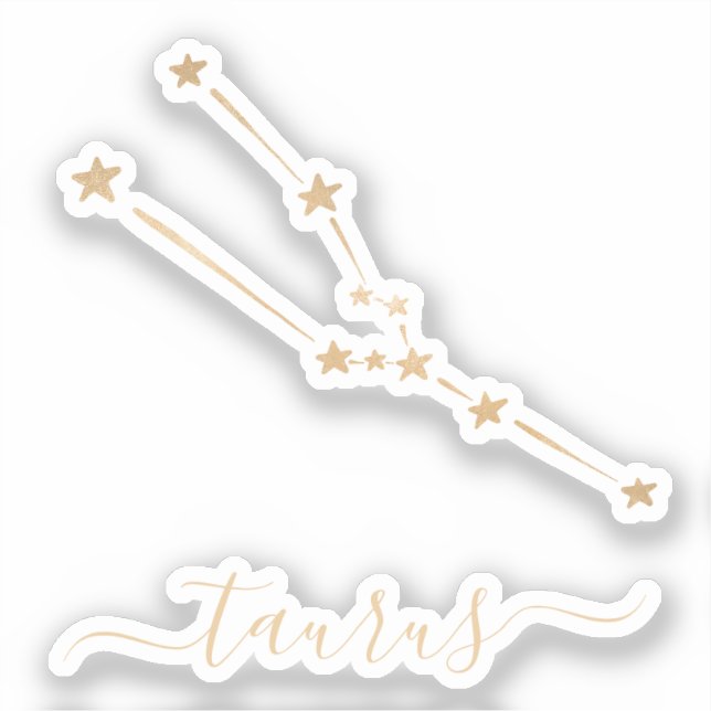 Taurus Constellation Ceramic Klistermärken (Framsida)