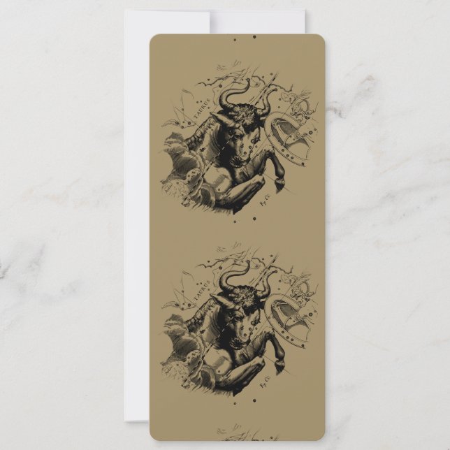 Taurus Constellation Hevelius 1690 Engrave (Framsida)