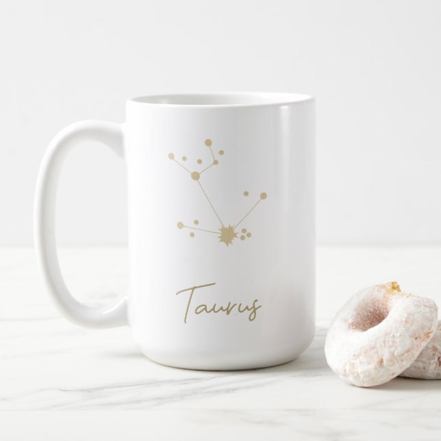 Taurus Constellation Zodiac Kaffemugg (Med munk)