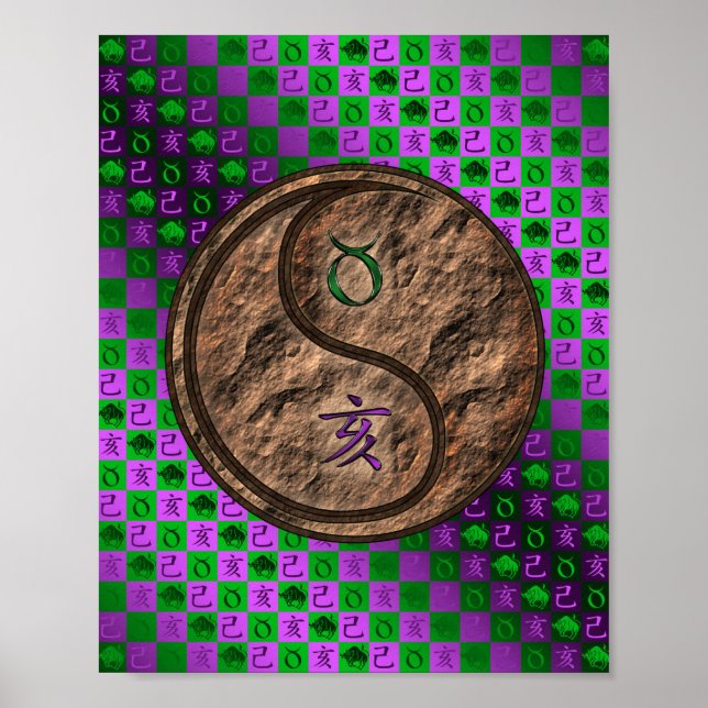 Taurus & Earth Boar Poster (Framsidan)