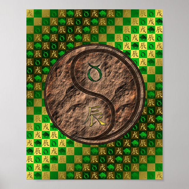 Taurus & Earth Dragon Poster (Framsidan)