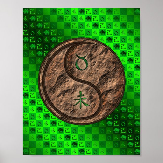 Taurus & Earth Goat Poster (Framsidan)