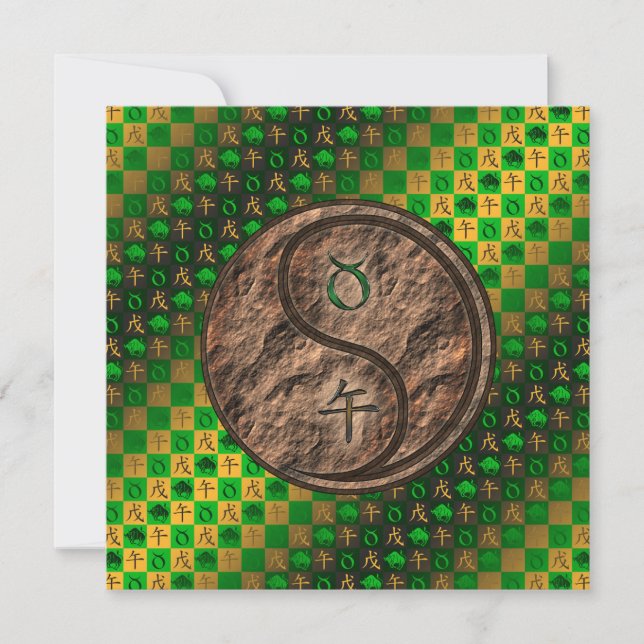 Taurus & Earth Horse Kort (Framsida)