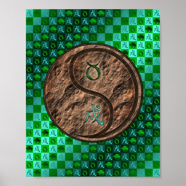 Taurus & Earth Hund Poster (Framsidan)