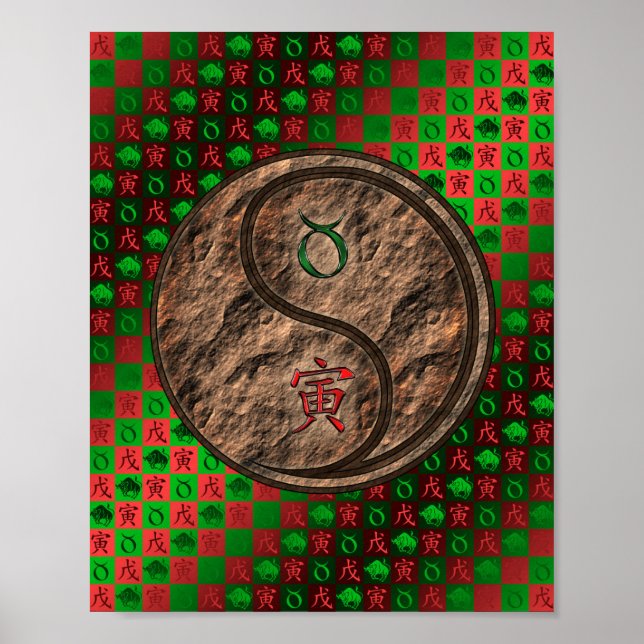 Taurus & Earth Tiger Poster (Framsidan)