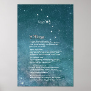 Taurus-egenskaper Poster