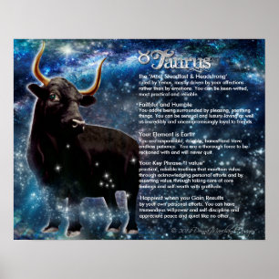 Taurus-egenskaper Poster