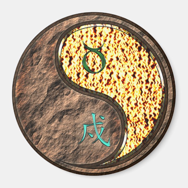 Taurus & Eld Hund Magnet (Framsidan)