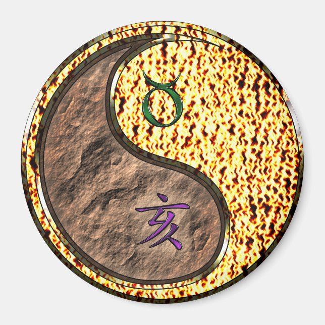 Taurus & Eldboet Magnet (Framsidan)