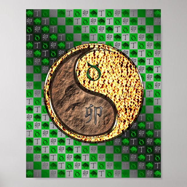 Taurus & Eldräkning Poster (Framsidan)