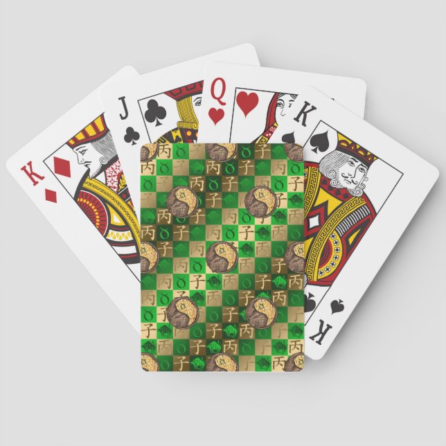 Taurus & Eldråtta Casinokort (Baksidan)