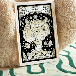 Taurus Elegant och jordad - Zodiac Wall Art Poster