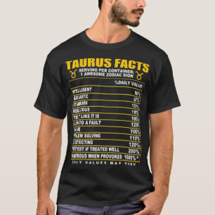 Taurus Facts T Shirt
